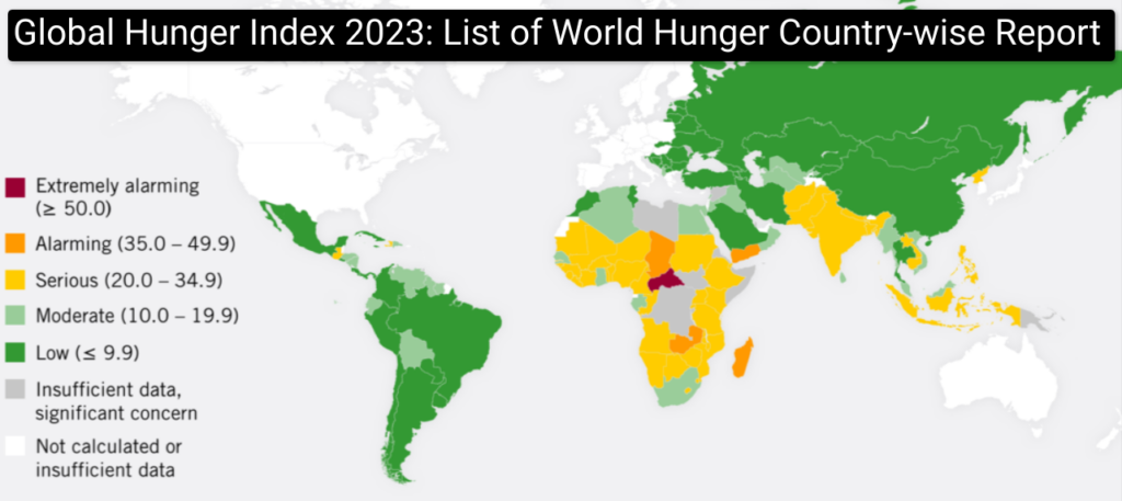 Global Hunger Index 2023: List of World Hunger Country-wise Report, India Ranking