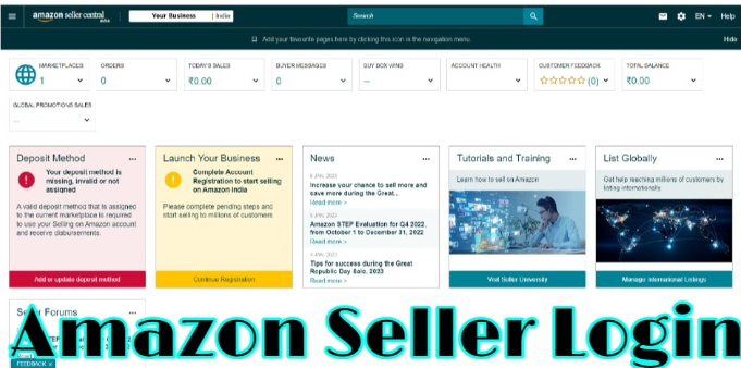 Amazon Seller Login: Register & Login Online for Amazon Supplier New Account Sign Up