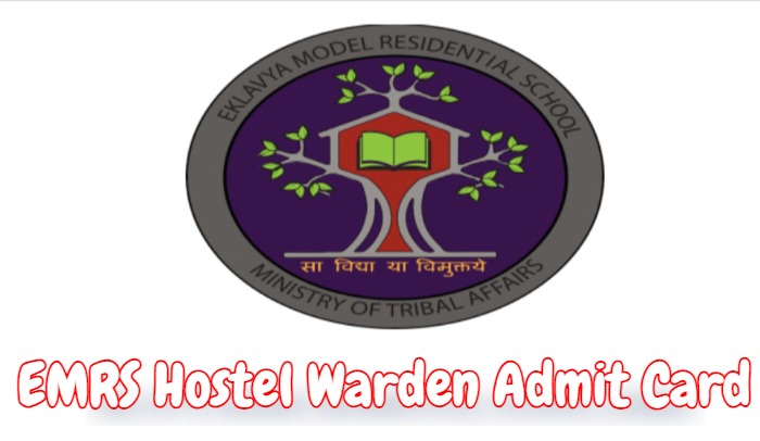 EMRS Hostel Warden Admit Card