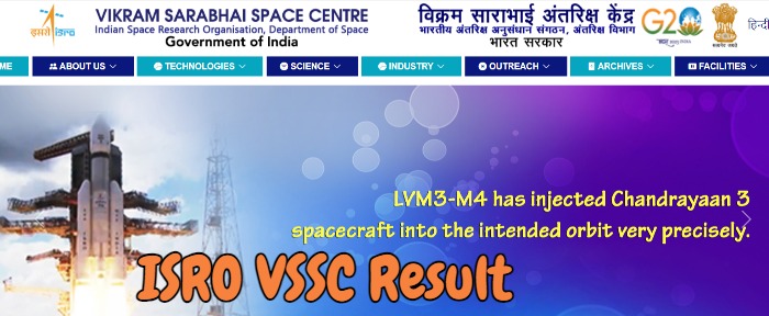 ISRO VSSC Result